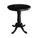 John Thomas Dining Essentials 30'' Pedestal Table in Black image