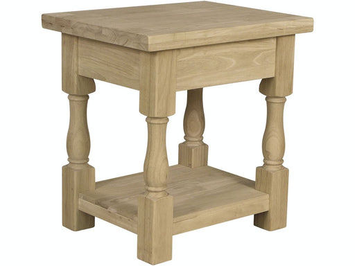 John Thomas Unfinished Tuscan End Table image