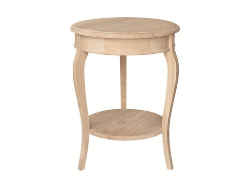 John Thomas Unfinished 18'' Cambria Accent Table image
