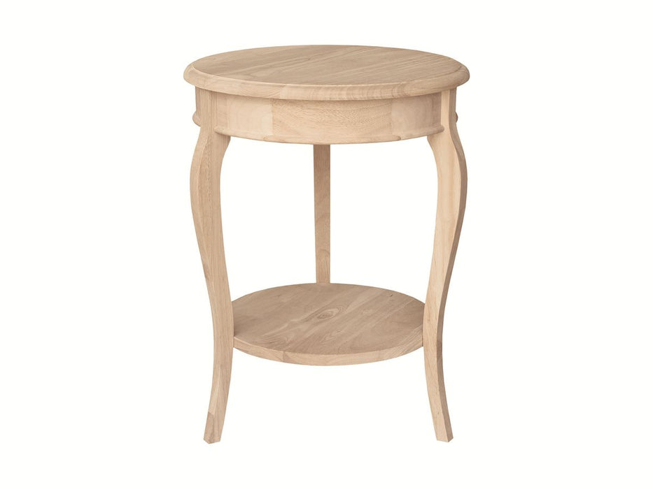 John Thomas Unfinished 18'' Cambria Accent Table image