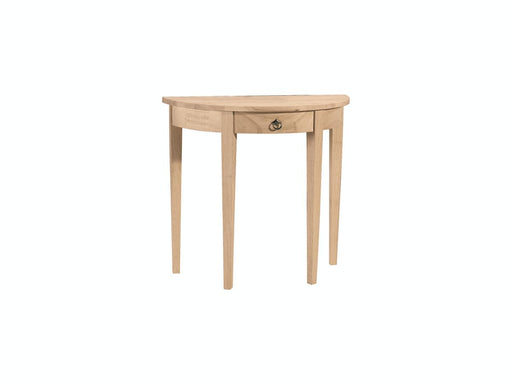 John Thomas Unfinished Half Round Table image