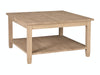 John Thomas Unfinished Solano Square Coffee Table image