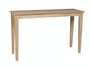 John Thomas Unfinished Shaker Sofa Table image