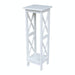 John Thomas Home Accents 36'' X Side Plant Stand in White image