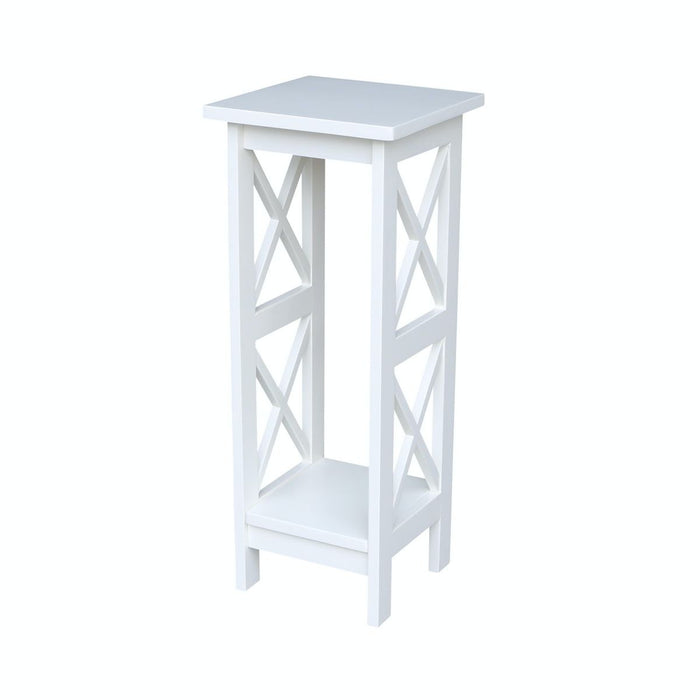 John Thomas Home Accents 30'' X Side Plant Stand in White image