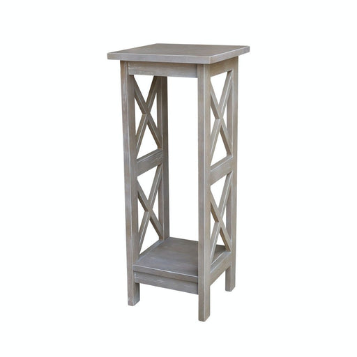 John Thomas Home Accents 30'' X Side Plant Stand in Taupe Gray image