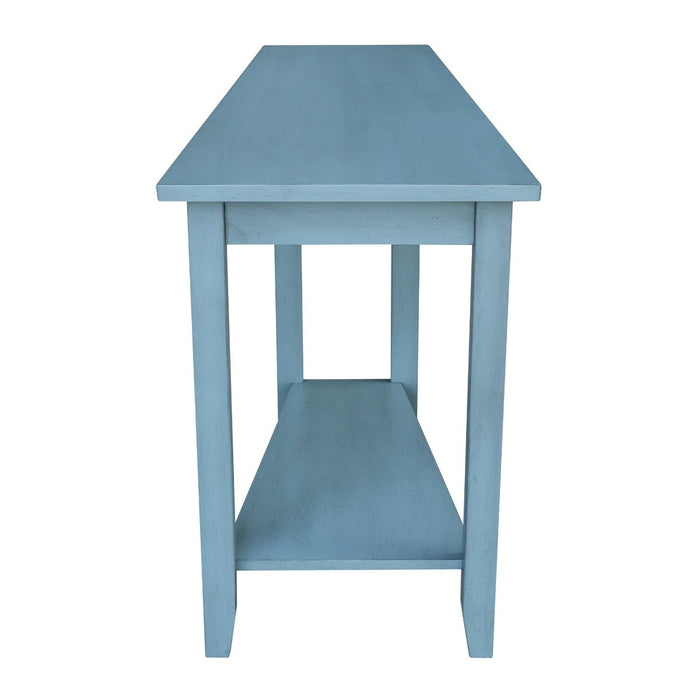 John Thomas Destinations Keystone Accent Table in Ocean Blue