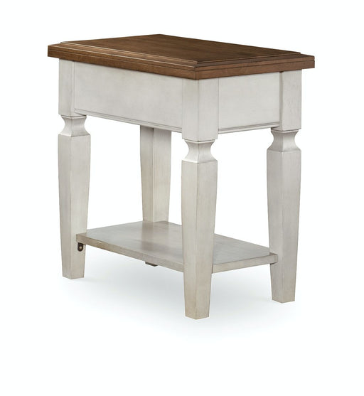 John Thomas Vista Side Table in Hickory & Shell image