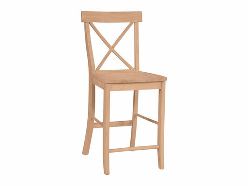 John Thomas Unfinished 24'' X-Back stool image