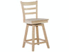 John Thomas Unfinished 24 Inch Emily Swivel Stool image