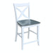 John Thomas Cosmopolitan Salerno Stool in Heather Gray & White image