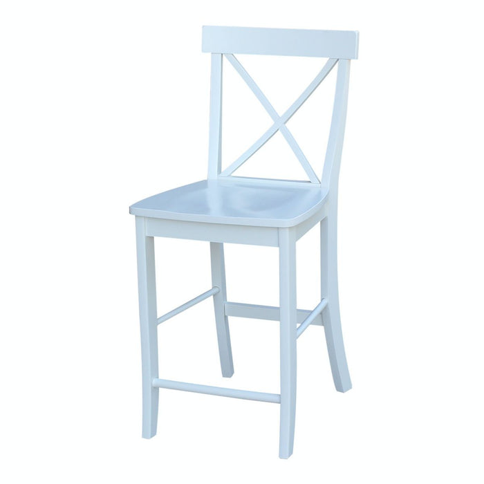 John Thomas Dining Essentials X-Back Stool in Pure White image