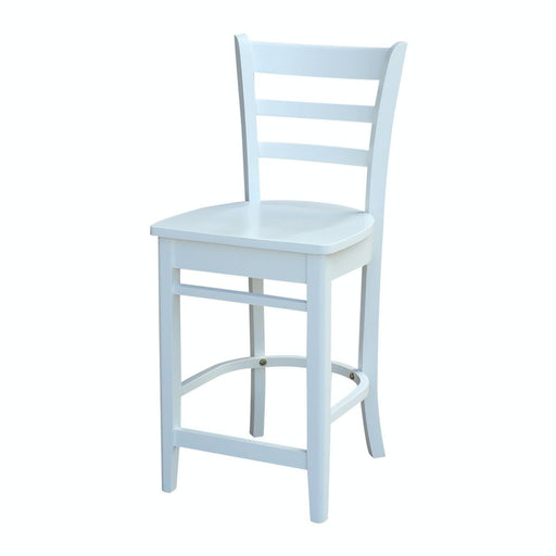 John Thomas Dining Essentials Emily Stool in White image