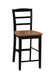 John Thomas Dining Essentials Madrid Stool in Black & Cherry image