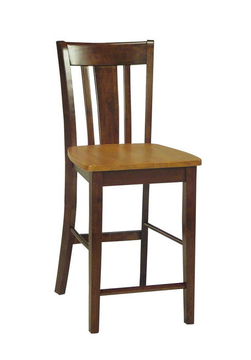 John Thomas Dining Essentials San Remo Stool in Cinnamon & Espresso image