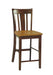 John Thomas Dining Essentials San Remo Stool in Cinnamon & Espresso image