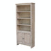 John Thomas Furniture Home Accents 72" Shaker Bookcase w/ a Pair of Bookcase Doors in Taupe Gray image