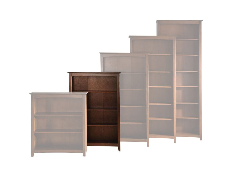 John Thomas Furniture Home Accents Shaker Bookcase in Espresso