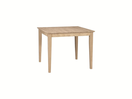 John Thomas Unfinished Square Table (top only) / Shaker Leg image