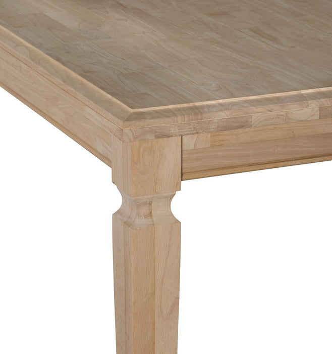 John Thomas Unfinished Vista Extension Dining Table