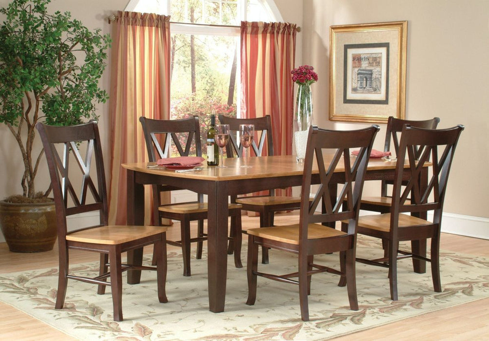 John Thomas Unfinished Double X-Back Side Chair