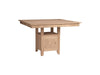 John Thomas Unfinished Gathering Table (top only) / Square Storage Base image