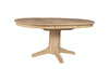 John Thomas Unfinished Butterfly Leaf Pedestal Table (top only) / 10'' Transitional Pedestal image