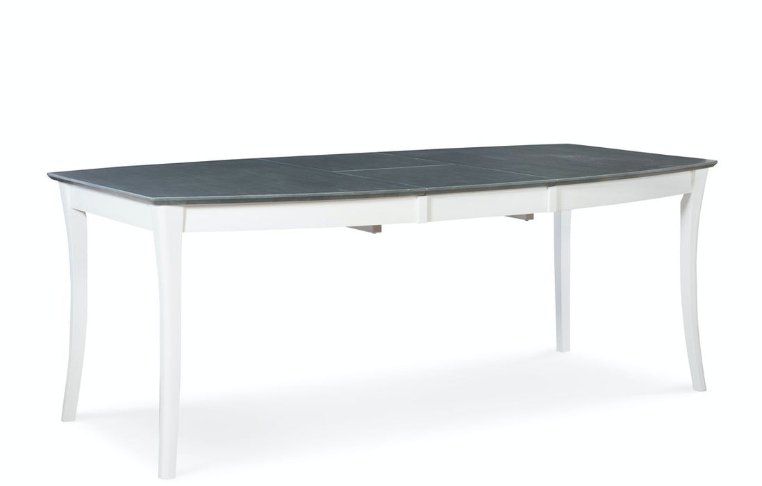 John Thomas Cosmopolitan Salerno Butterfly Extension Table in Heather Gray & White image