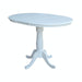 John Thomas Dining Essentials Round Extension Table in Pure White;T08-30B;T08-6B image