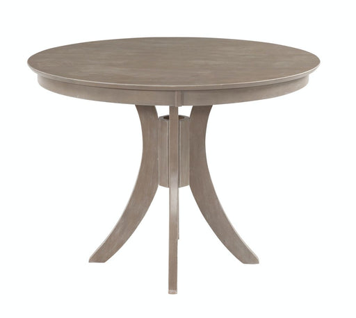 John Thomas Cosmopolitan 36'' H Siena Pedestal Table in Taupe Gray image