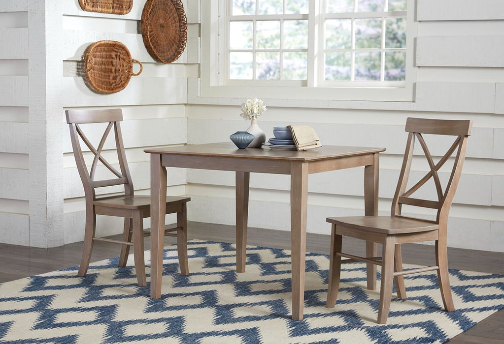 John Thomas Dining Essentials X-Back Side Chair inTaupe Gray image