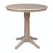 John Thomas Dining Essentials 36'' Pedestal Table in Taupe Gray image