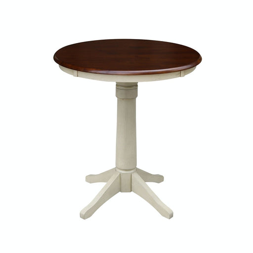 John Thomas Dining Essentials 30'' Pedestal Espresso/Almond image