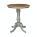 John Thomas Dining Essentials 30'' Pedestal Table in Hickory/Stone image
