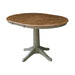 John Thomas Dining Essentials Round Extension Table in Hickory/Stone image