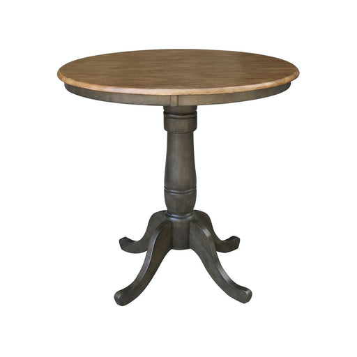 John Thomas Dining Essentials 36'' Pedestal Table in Hickory / Coal image