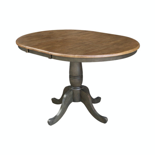 John Thomas Dining Essentials Round Extension Table in Hickory/Coal image
