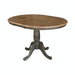 John Thomas Dining Essentials Round Extension Table in Hickory/Coal image