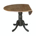 John Thomas Dining Essentials Round Dropleaf Pedestal Table in Hickory Coal image