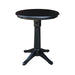 John Thomas Dining Essentials 30'' Pedestal Table in Black image