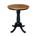 John Thomas Dining Essentials 30'' Pedestal Table in Cherry / Black image