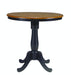 John Thomas Dining Essentials 36'' Pedestal Table in Black & Cherry image