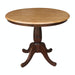 John Thomas Dining Essentials 36'' Pedestal Table in Cinnamon / Espresso image