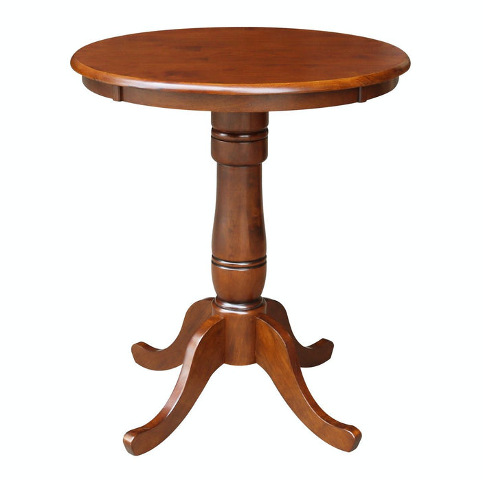 John Thomas Dining Essentials 30'' Pedestal Table in Espresso image