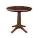 John Thomas Dining Essentials 36'' Pedestal Table in Espresso image