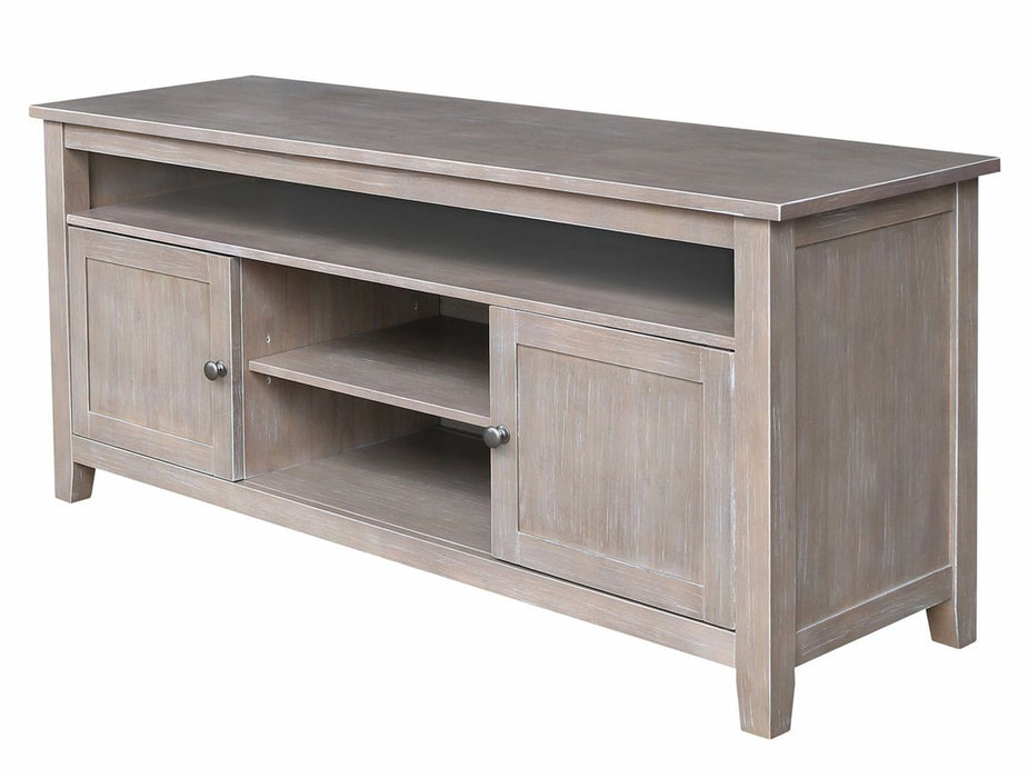 John Thomas Home Accents Sturbridge TV Stand in Taupe Gray image